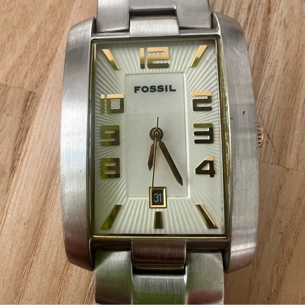 Fossil arkitekt men’s curvex dress watch NEW BATTERY